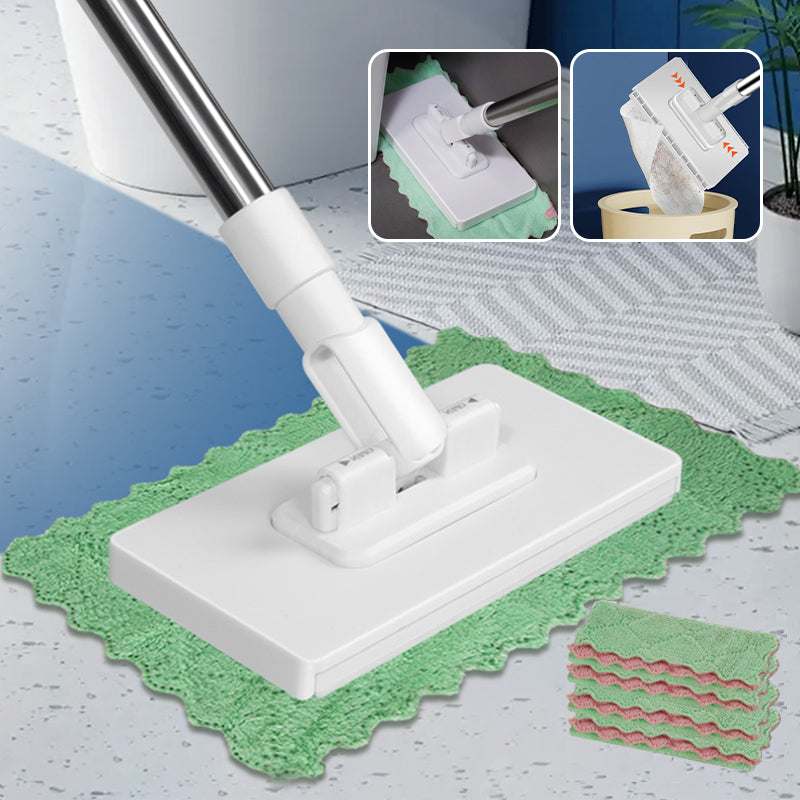 đź’¦Last Day Sales 50% OFFđź§ąDisposable Dust Mop with 4 Reusable Cloths
