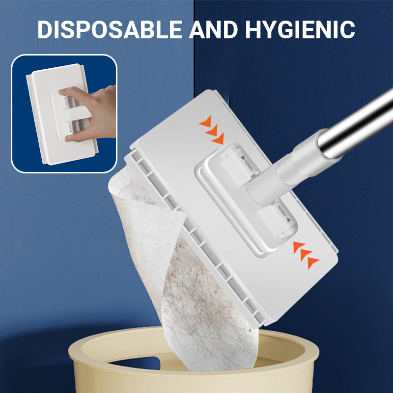 đź’¦Last Day Sales 50% OFFđź§ąDisposable Dust Mop with 4 Reusable Cloths